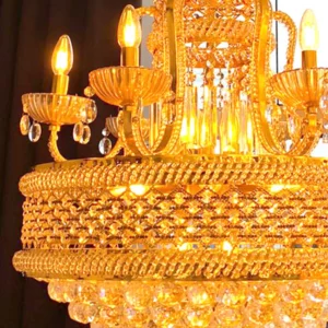 Lux Lustre Cuba Pequeno P/20 Lamp E14 Dourado - Imagem 3