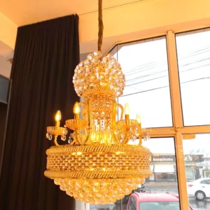 Lux Lustre Cuba Pequeno P/20 Lamp E14 Dourado - Imagem 4