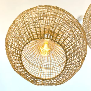 Outlet Bazar Santa Cecilia Luminaria Teto Ratan Fh22 - Imagem 3