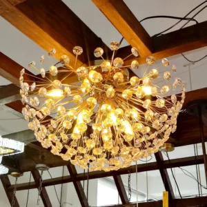 Dinamica Plafon Dcx01227 Dourado 10lamp E14