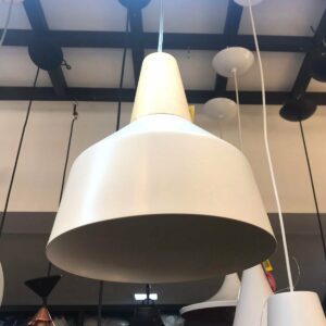 Vivendi Pendente Viv1035 1lamp E27 Mad/vidro Branco