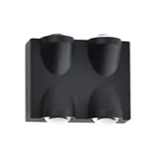 Arandela Tupiara Ottawa Led 4w Preto 2 3604 Ar Pt - Image 2