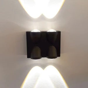 Arandela Tupiara Ottawa Led 4w Preto 2 3604 Ar Pt - Image 4