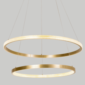 Dinamica Pendente Dcd01606 2 Aneis 50w 3000k Dourado
