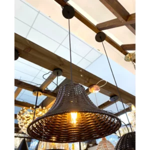 Pendente Lumanti Junco Chapeu Chines P/1 Lamp E27 Tabaco - Image 1