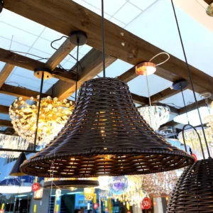 Pendente Lumanti Junco Chapeu Chines P/1 Lamp E27 Tabaco - Image 2