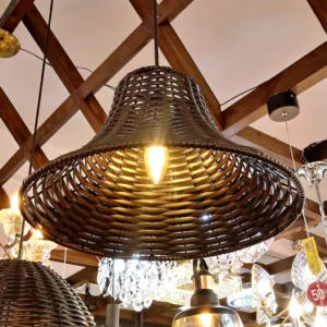 Pendente Lumanti Junco Chapeu Chines P/1 Lamp E27 Tabaco - Image 3