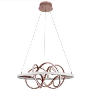 Dinamica Pendente Dcd01212 Led 67cm Aluminio Silic Rose
