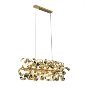 Querolustre Pendente Dcd06207 P/18 Lamp G9 Dourado