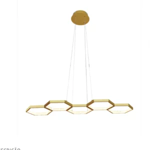 Querolustre Pendente Dcd03180 66w 3000k Dourado