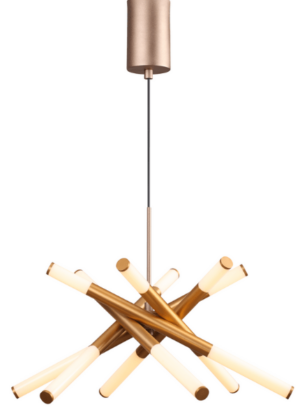 Dinamica Pendente Dcd01165 Led 36w 3000k Dourado 45cm Autovo