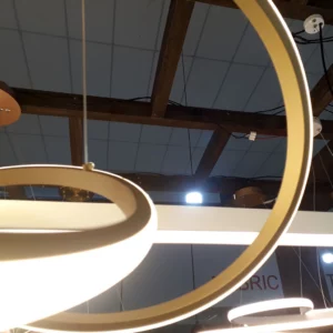 Bella Pendente Fluire Sb001 Led 30w 3000k Dourado - Imagem 7