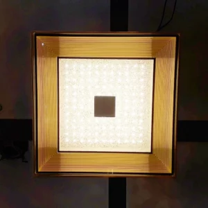 Dinamica Plafon Dcx015065 Led 24w 3000k Dourado 44x44 - Imagem 3