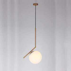 Dinamica Pendente Dcd02014 29x45 Dourado Vidro Branco