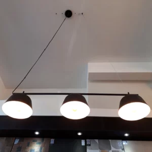Pix Pendente Ford P/3 Lamp E27 Preto 3.650.6395 - Imagem 1