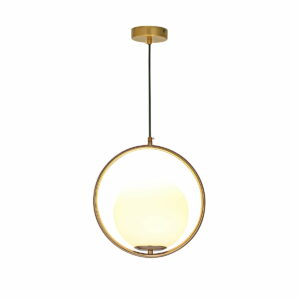 Dinamica Pendente Dcd02007 35cm 1lamp E27 Vidro Branco