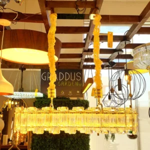 Lux Lustre Genova Led 3000k/4000k/6500k Dourado - Imagem 1