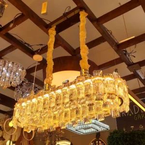 Lux Lustre Genova Led 3000k/4000k/6500k Dourado - Imagem 2