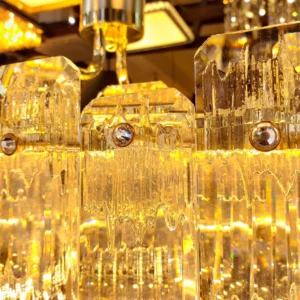 Lux Lustre Genova Led 3000k/4000k/6500k Dourado - Imagem 4