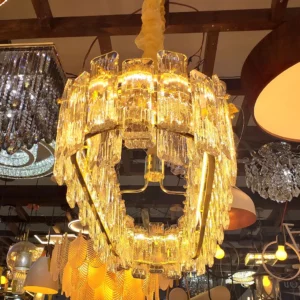 Lux Lustre Genova Led 3000k/4000k/6500k Dourado - Imagem 5
