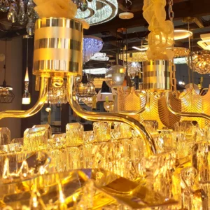 Lux Lustre Genova Led 3000k/4000k/6500k Dourado - Imagem 6