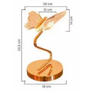 Gmh Abajour Psyche 3w Gold Borboleta - Image 8