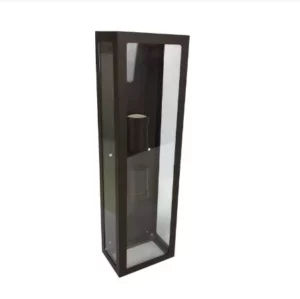 Arandela Dm Retangular 213/45 5 Vidros 45cm Marrom Texturiza