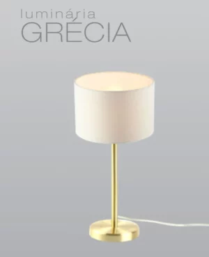 Spotline Abajour Grecia 988/1 C/cup Cru Dourado Lixado