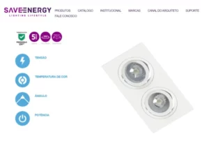 Save Spot Emb Quad Borda Plana 2 Par20 Bt Se-330.3173