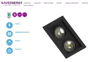 Save Spot Emb Rec P/2 Lamp Dicroica Pt Se-330.2896