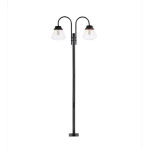 Madelustre Poste Jardim Veneza 2lamp E27 Pt 3069esp - Imagem 1