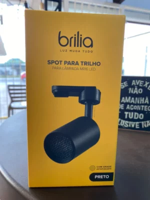 Spot Brilia P/trilho P/lamp Mr16 Autovolt 305526 Preto