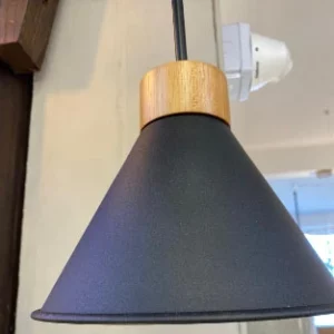 Madelustre Pendente Conico Celeiro 3323pt P/1lamp