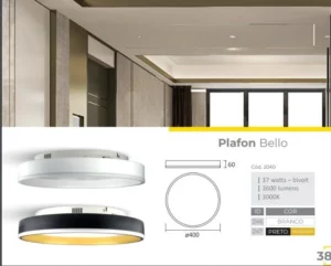 Spotline Plafon Bello 40cm 37w 3000k Br - Imagem 2