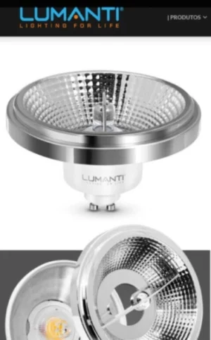 Lampada Led Lumanti 12w 3000k Ar111 Gu10 Autovolt
