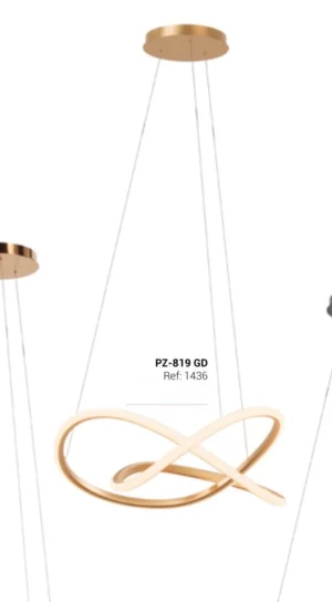 Hevvy Pendente Led Horizon Gold 34w 3000k Pz-819gd
