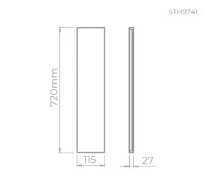 Stella Arandela Led 20w Reflex 72cm Br 3000k Sth9741br/30 - Image 3