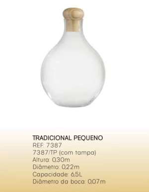 Madelustre Abajour Garrafao Peq Tradicional C/tampa 7387/tp