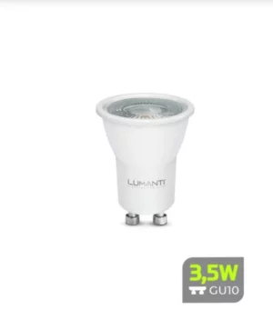 Lampada Dicroica Lumanti 3.5w 3000k Mr11 Gu10 Mini Autovolt