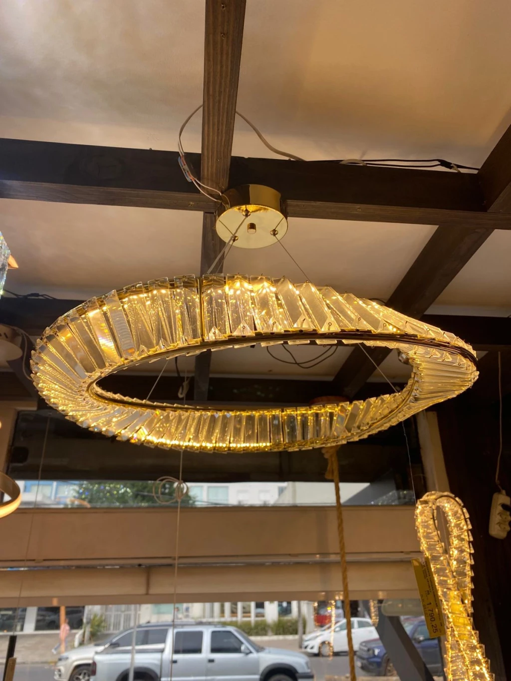 Pendente Tupiara Circular Cristal Dr 65w 3000k Us109/13
